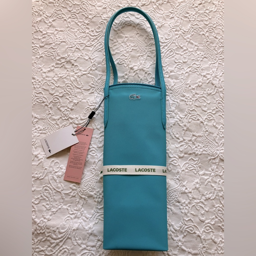 Lacoste M1 vertical tote Peacock Blue NWT